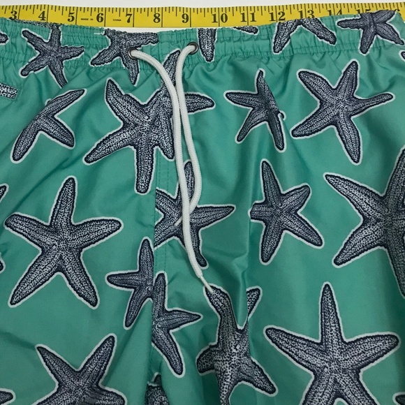 Trunks Surf & Swim Co Sano Starfish Printed Swim Shorts Size LG - Picture 10 of 12
